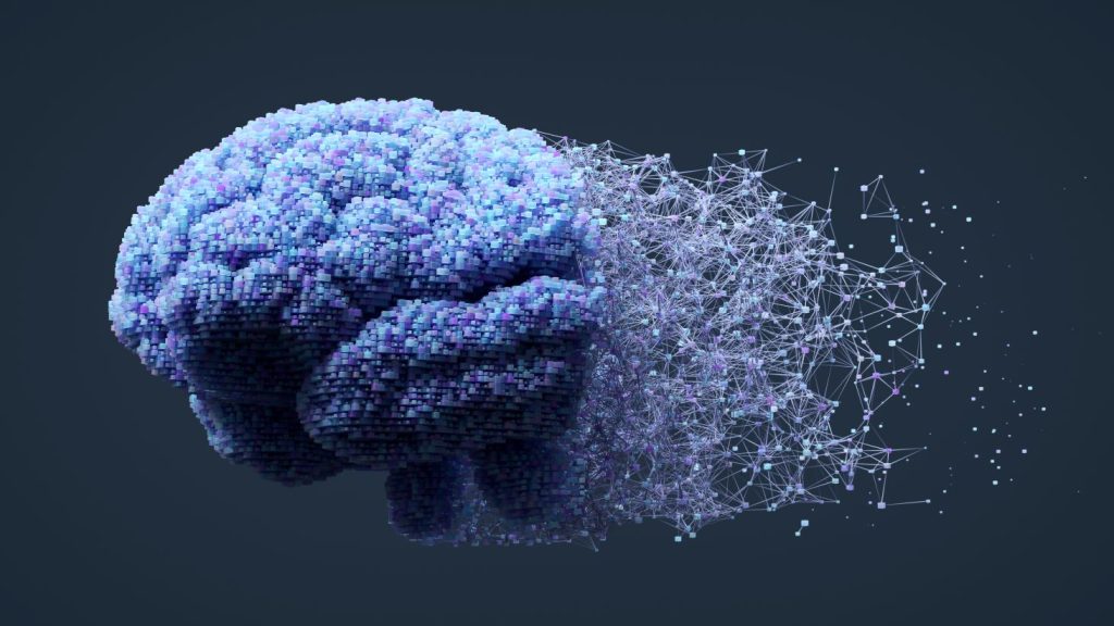 An image that shows the basic idea that a user's thoughts eventually form a network of associated data that the AI should work with. It also emphasizes context engineering.